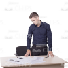 Young Man With Various Objects Cutout Photo Pack-11152