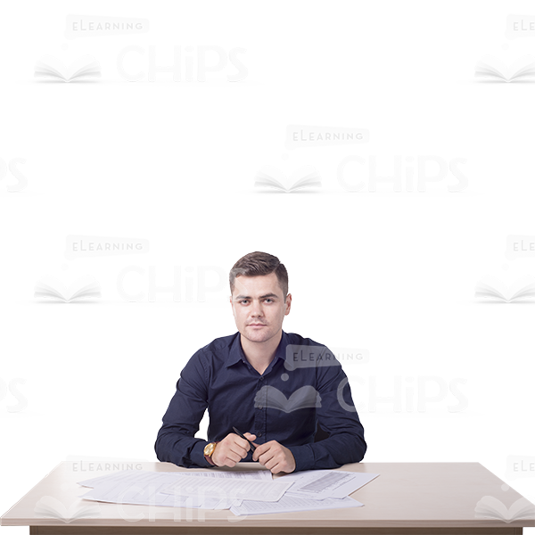 Young Man With Various Objects Cutout Photo Pack-11164