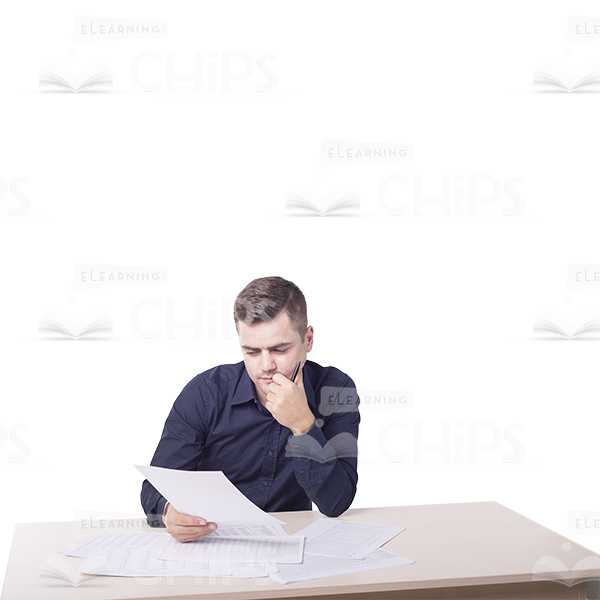 Handsome Young Man With Papers Photo Pack-11433