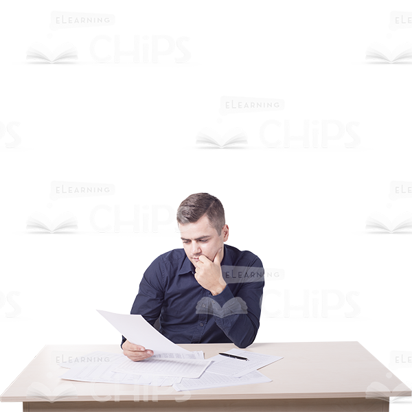 Handsome Young Man With Papers Photo Pack-11435
