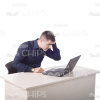 Young Man Working On Laptop Cutout Photo Pack-11261