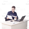 Young Man With Various Objects Cutout Photo Pack-11174