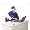 Young Man With Various Objects Cutout Photo Pack-11176