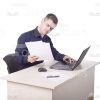 Handsome Young Man With Papers Photo Pack-11446