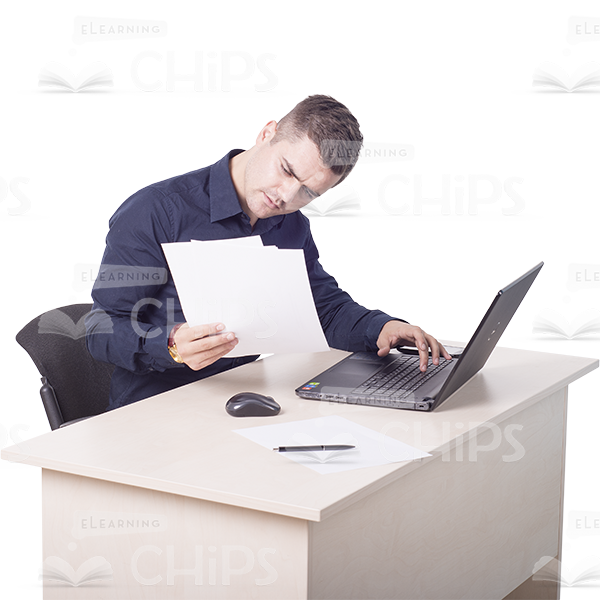 Handsome Young Man With Papers Photo Pack-11447