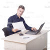 Handsome Young Man With Papers Photo Pack-11448
