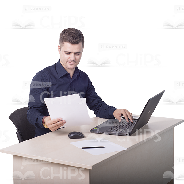 Handsome Young Man With Papers Photo Pack-11450
