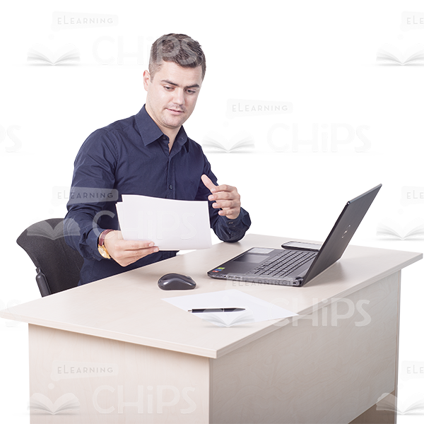 Handsome Young Man With Papers Photo Pack-11451