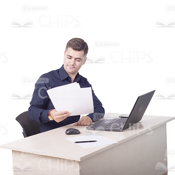 Handsome Young Man With Papers Photo Pack-11456