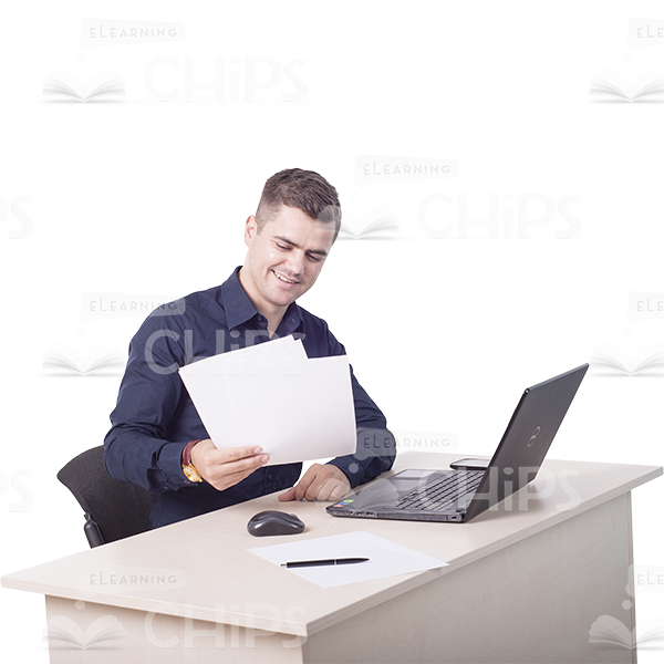 Handsome Young Man With Papers Photo Pack-11457