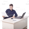 Handsome Young Man With Papers Photo Pack-11461