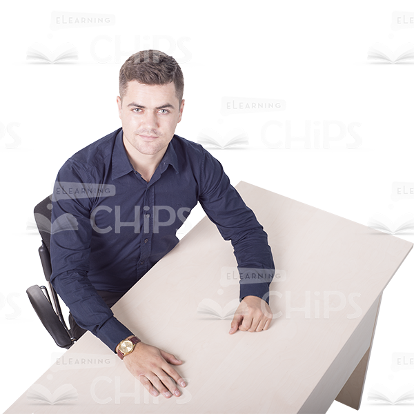 Sitting Young Man Cutout Photo Pack-11359