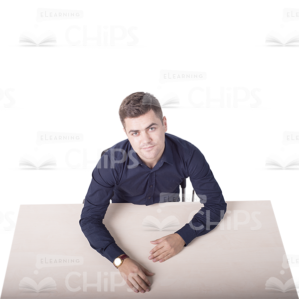 Sitting Young Man Cutout Photo Pack-11362