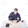 Young Man With Various Objects Cutout Photo Pack-11140