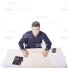 Young Man With Various Objects Cutout Photo Pack-11141