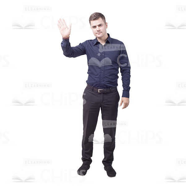 Young Man's Top Poses Cutout Photo Pack-8936