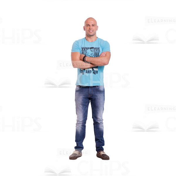 Athletic Man's Top Poses Cutout Photo Pack-9082