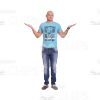 Athletic Man's Top Poses Cutout Photo Pack-9087