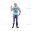 Athletic Man's Top Poses Cutout Photo Pack-9074