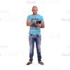 Athletic Young Man With Gadgets Cutout Photo Pack-9408