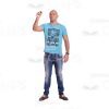 Athletic Man's Top Poses Cutout Photo Pack-9076