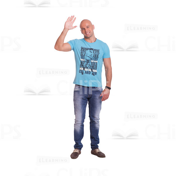 Athletic Man's Top Poses Cutout Photo Pack-9079