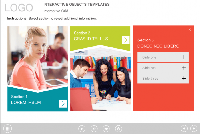 Tabbed Buttons — Storyline Templates for eLearning