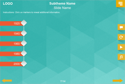 Turquoise Vertical Timeline — Storyline Template-0