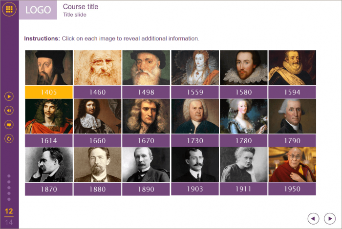 Slide with Timeline — Templates for eLearning Courses