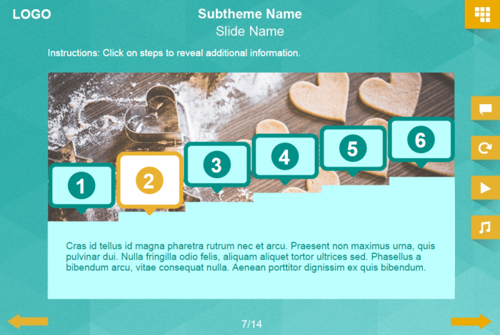 Clickable Steps — Lectora Template Pack