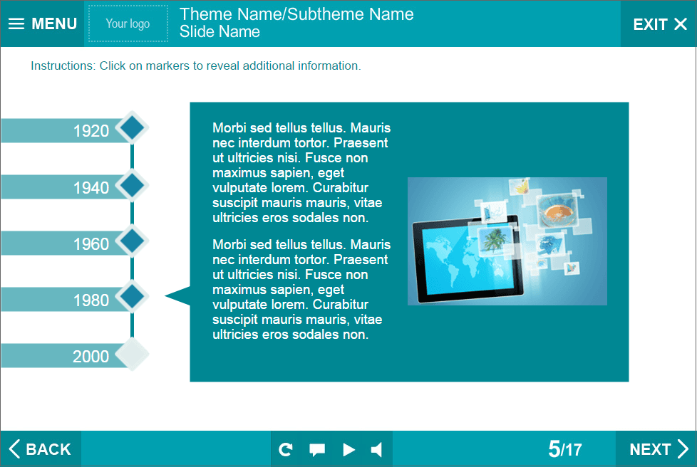 Vertical Timeline — Lectora Templates for eLearning Vertical Timeline — Lectora Templates for eLearning