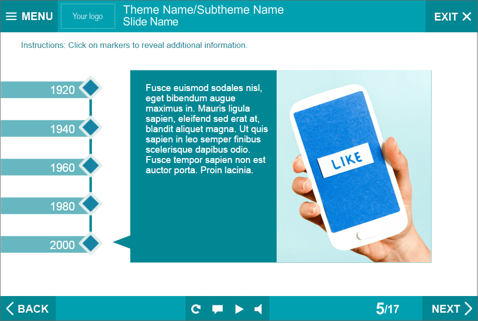 Rhombus Buttons — Lectora Publisher Templates for eLearning Courses Rhombus Buttons — Lectora Publisher Templates for eLearning Courses