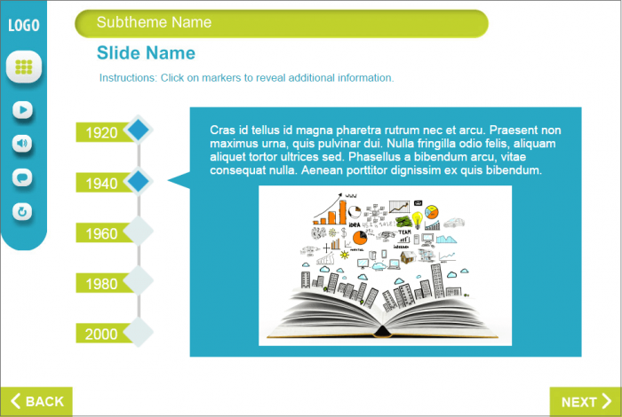 Text and Image Slide — eLearning Lectora Template
