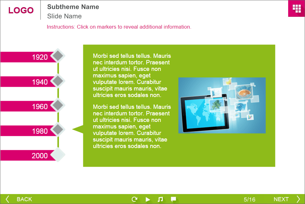 Vertical Timeline — Lectora Templates for eLearning Vertical Timeline — Lectora Templates for eLearning
