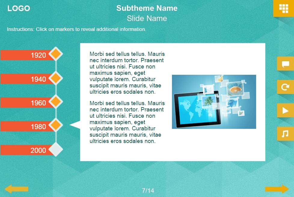 Vertical Timeline — Lectora Templates for eLearning Vertical Timeline — Lectora Templates for eLearning