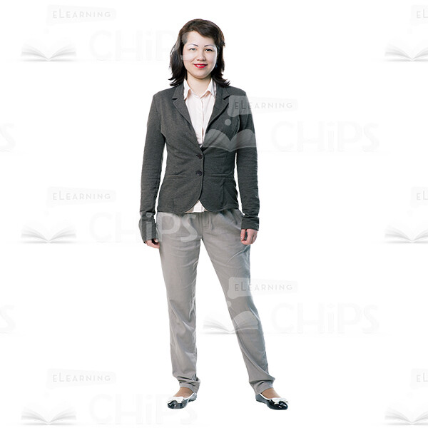Well-Looking Young Woman Cutout Image -0