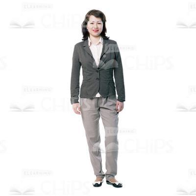 Smiling Young Woman Cutout Image-0