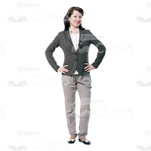 Surprised Cutout Woman Character-0