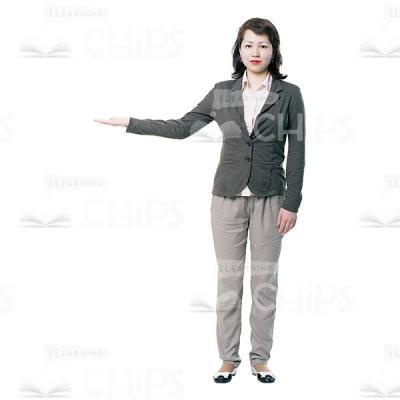 Young Woman Presenting Cutout Picture-0