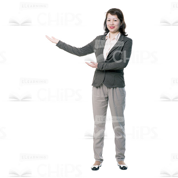 Cutout Woman Character Showing Something-0