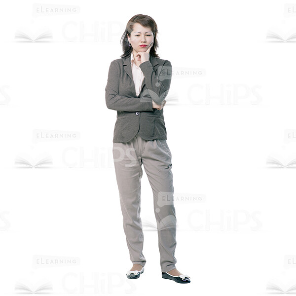 Upset Young Woman Cutout Image-0