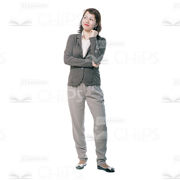 Thoughtful Young Woman Cutout Picture-0