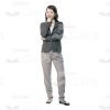 Young Woman Smiles Slightly Cutout Picture-0