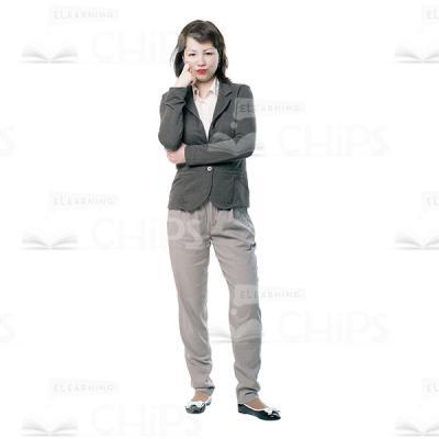 Puzzled Woman Cutout Image-0