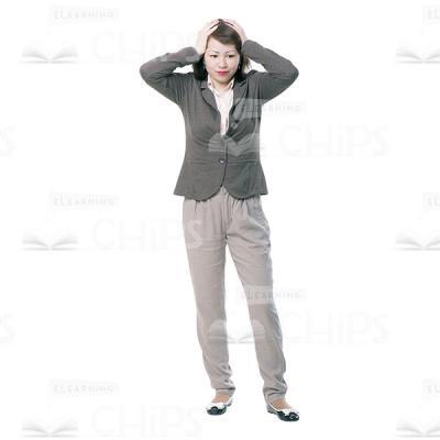 Troubled Young Woman Cutout Image-0