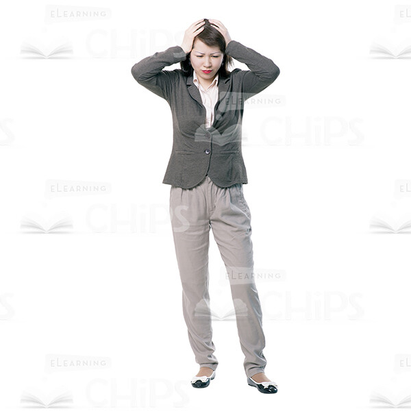 Troubled Woman Character Cutout Picture-0