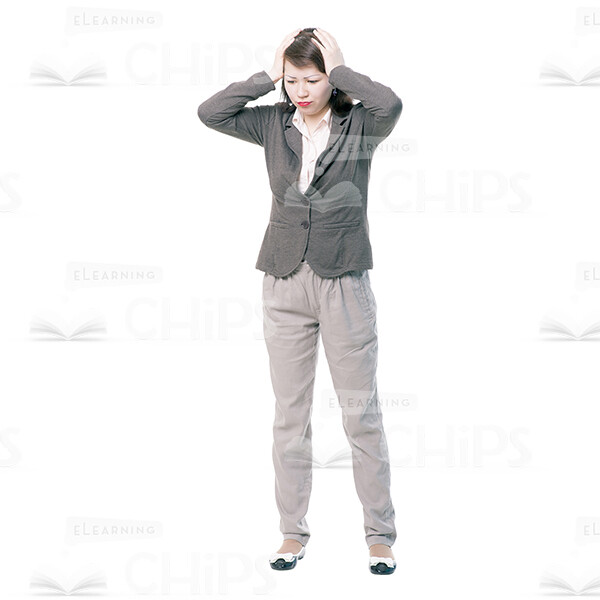 Discouraged Young Woman Character Cutout-0 Discouraged Young Woman Character Cutout-0