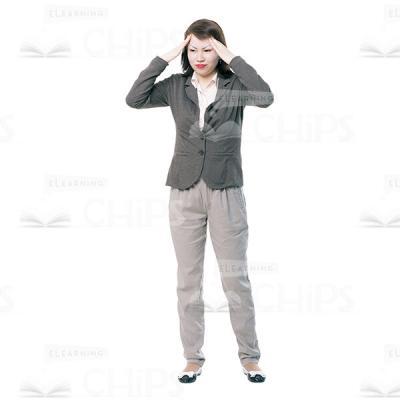 Puzzled Woman Character Cutout Image -0
