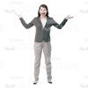 Young Woman Screaming Cutout Image-0