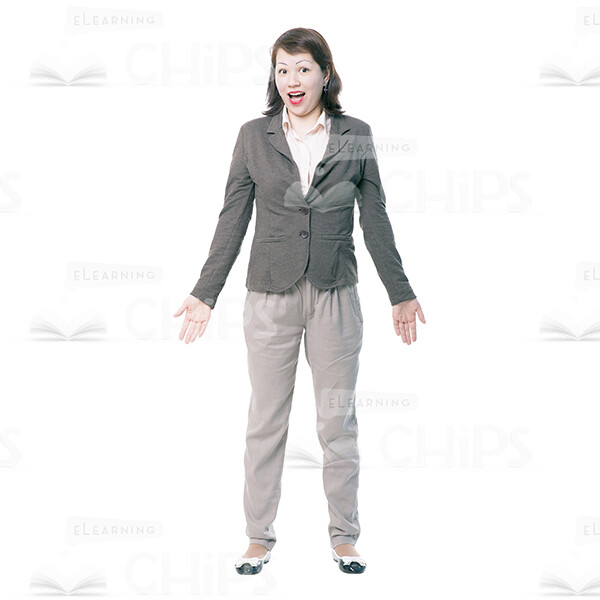Displeased Young Woman Cutout Picture-0